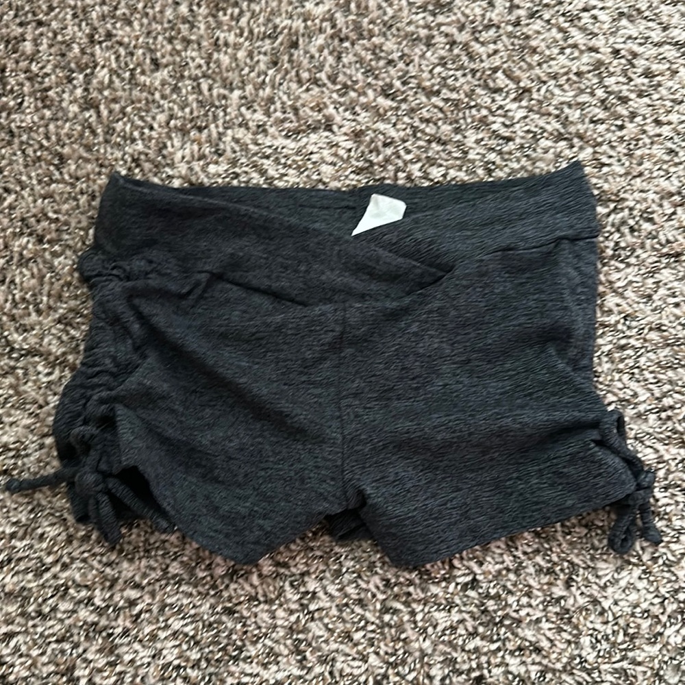 Celestial bodies gray scrunch shorts size medium